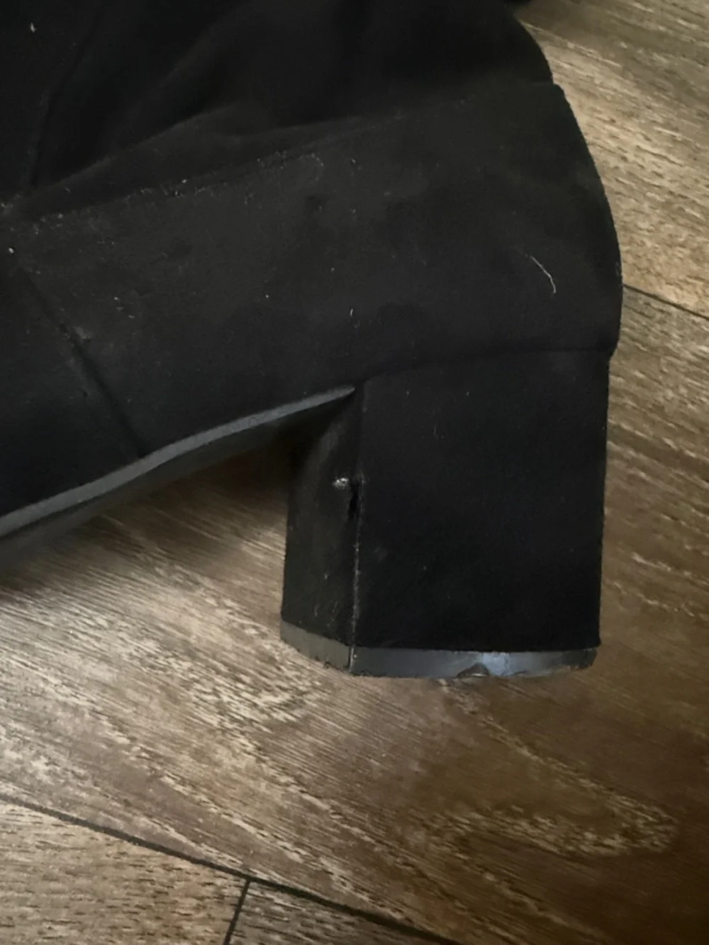 Steve Madden Black Over-the-Knee Block Heel Boots - Picture 7 of 8